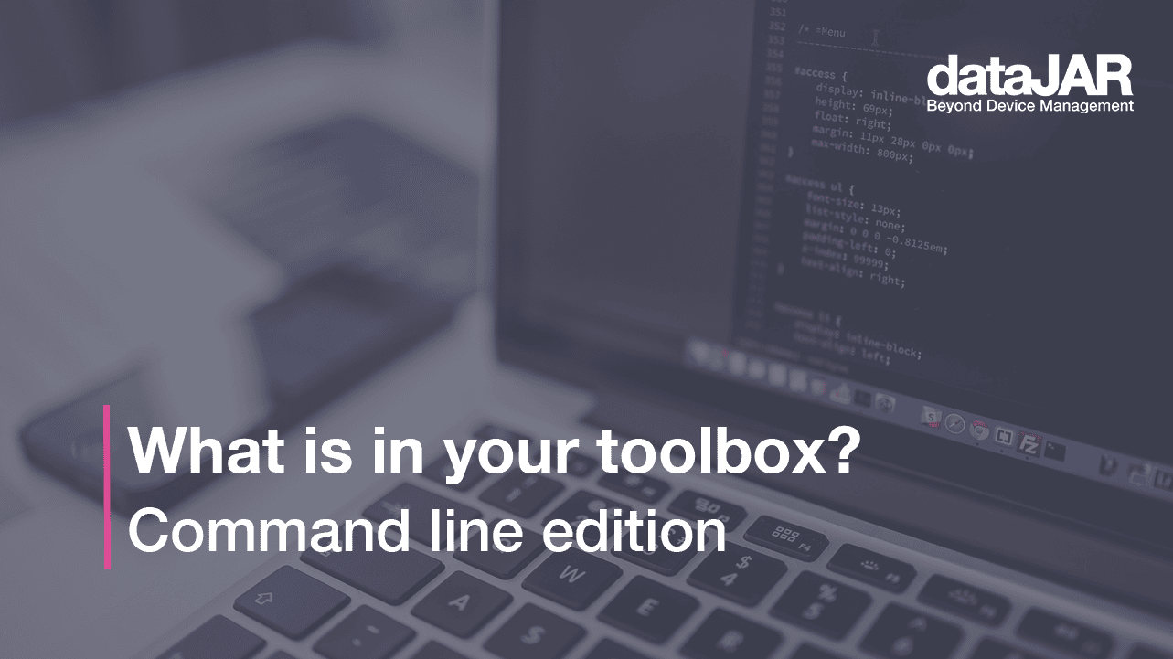 Featured image for “What is in your toolbox? Command line edition”