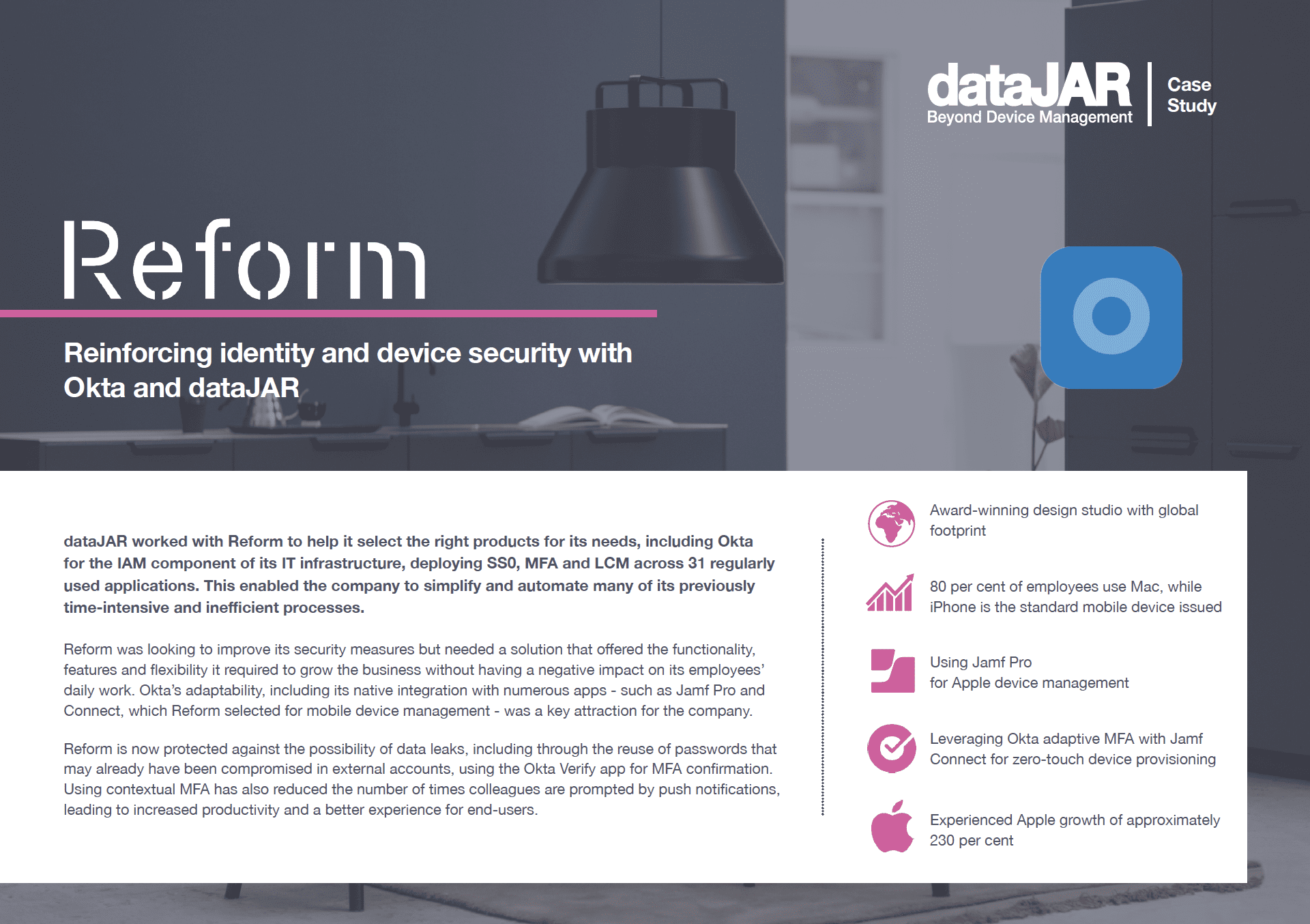 Reform - Reinforcing identity and device security with Okta and dataJAR